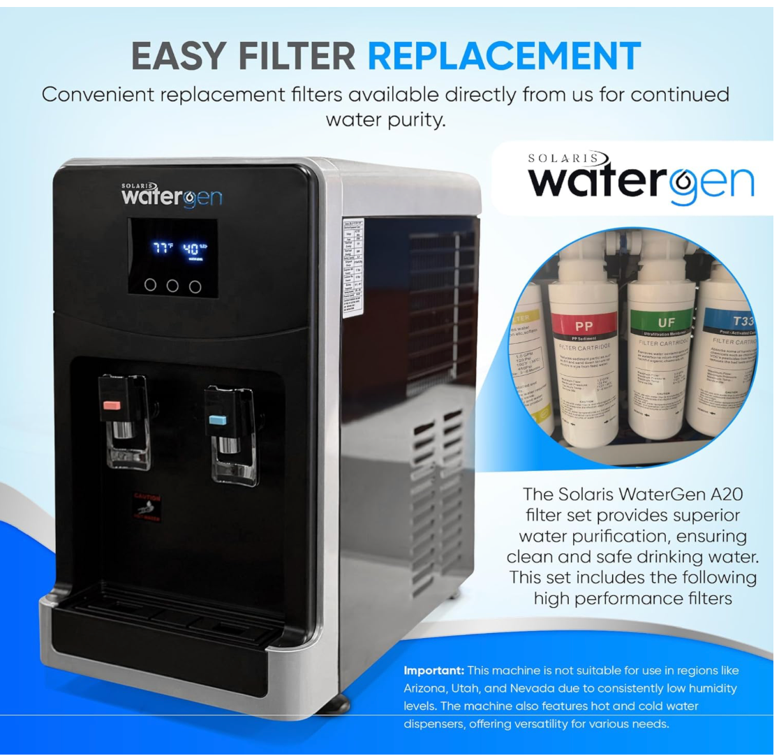 Solaris Watergen A20D FOR EUROPE ONLY - 220V